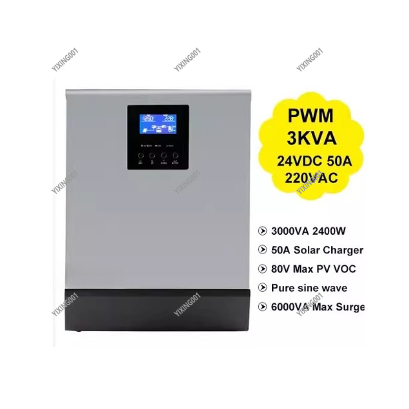 Charge Controller Solar - 3KVA/2400W 24V Solar-omvormer - PWM MPPT