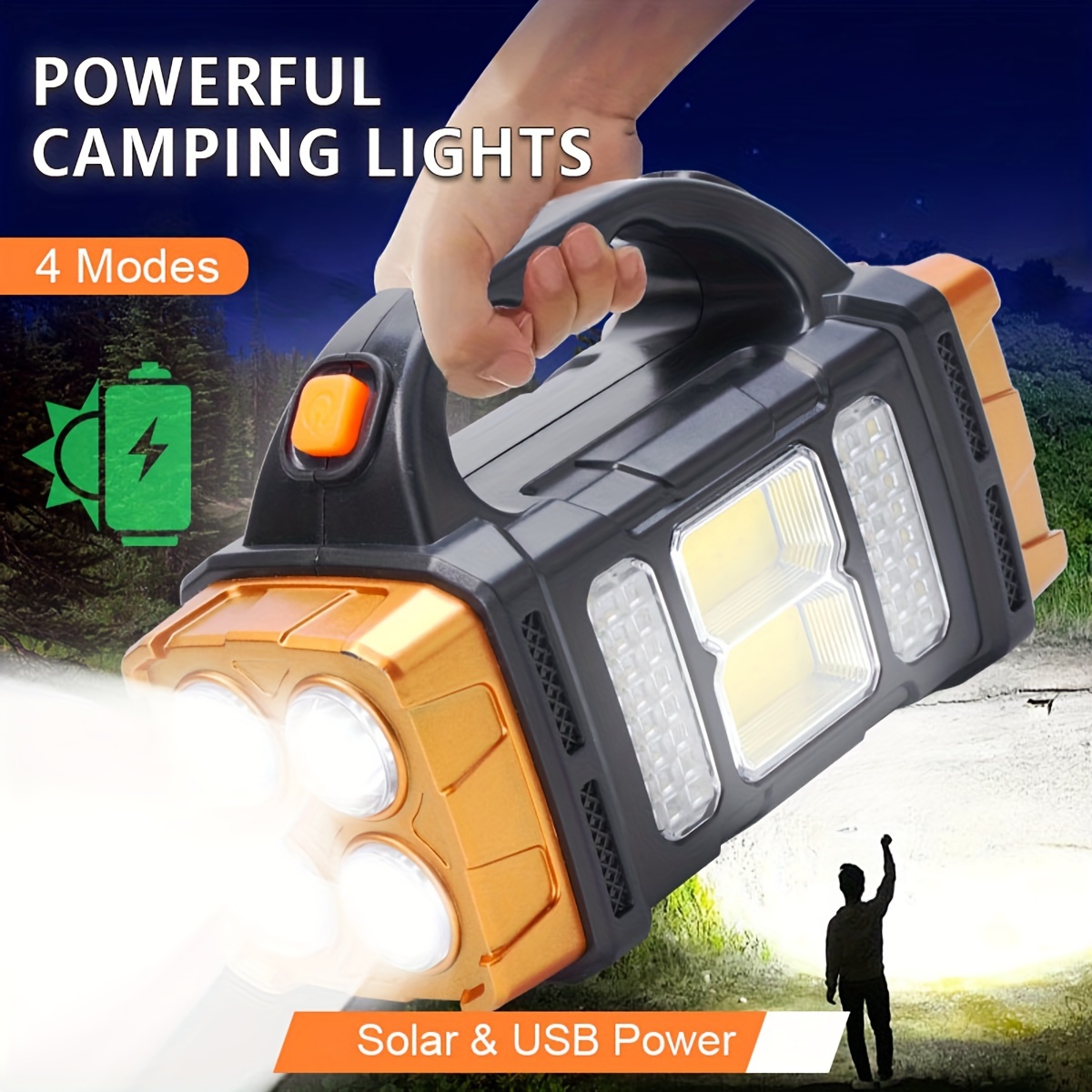 Solar Generator - Nieuwe upgrade oplaadbare krachtige zonne-energie LED-zaklamp