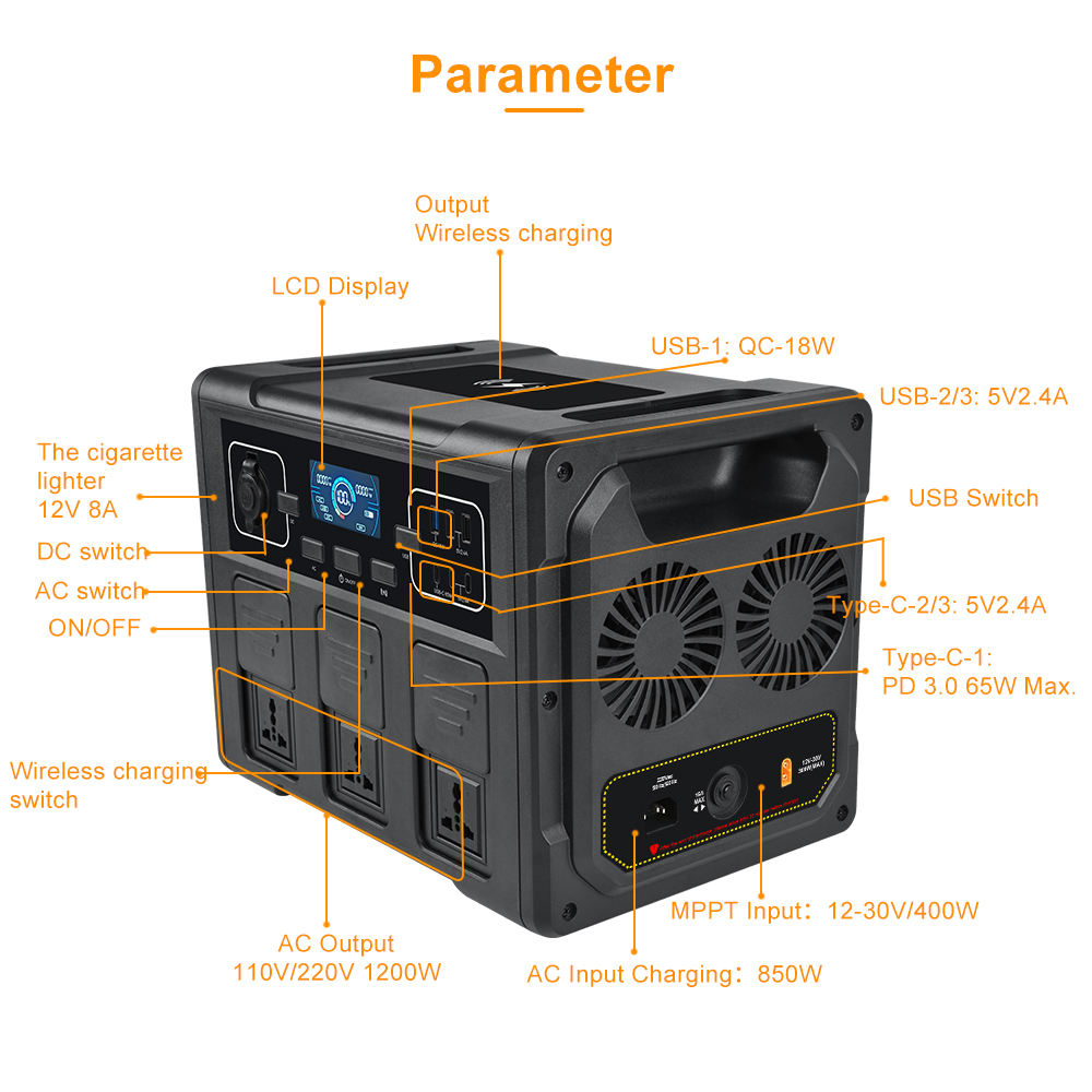 1200W Draagbare Zonnegenerator - Solar Generator recensie en prijs