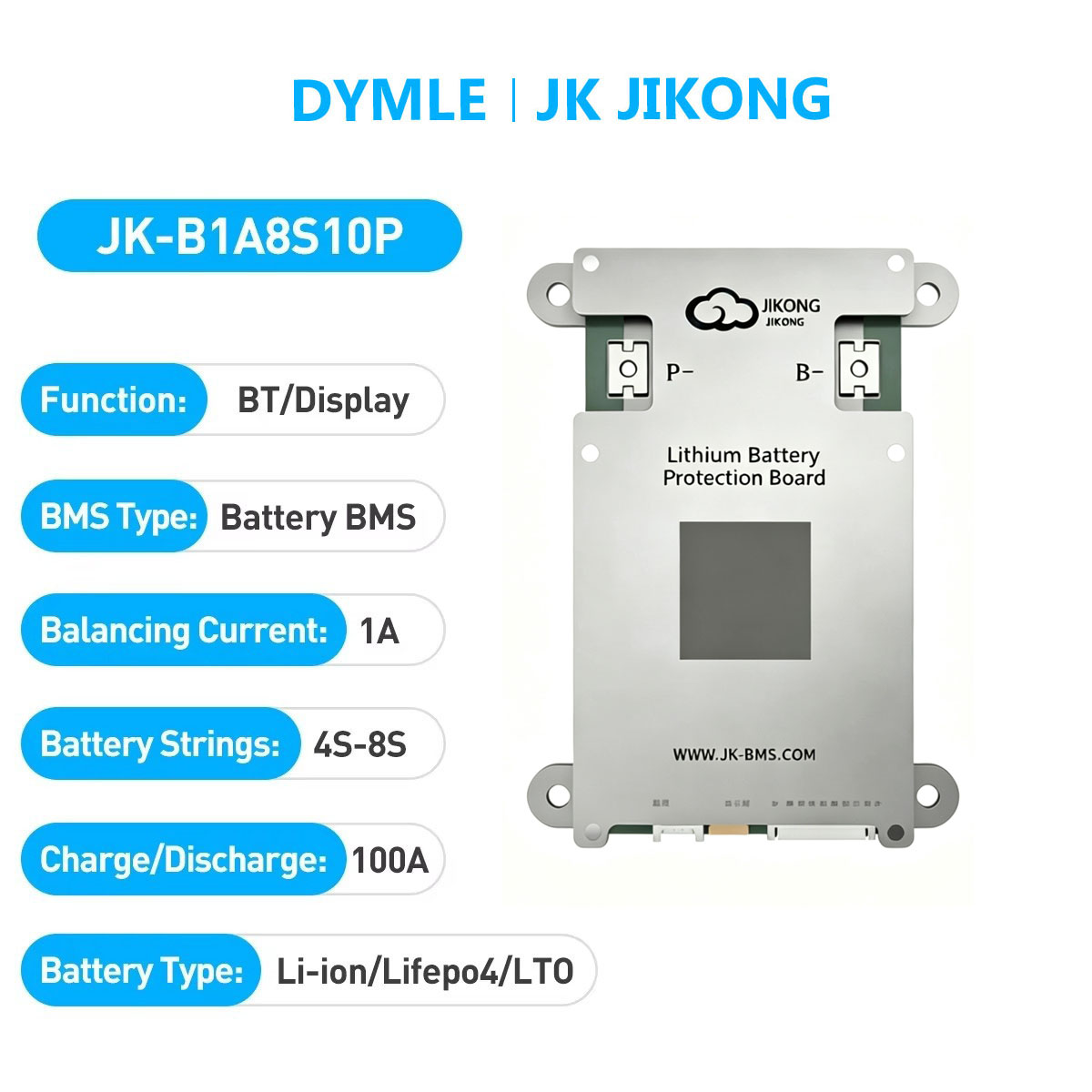 JK JIKONG B1A8S10P Smart Activ - Lithium Battery 12V recensie en prijs