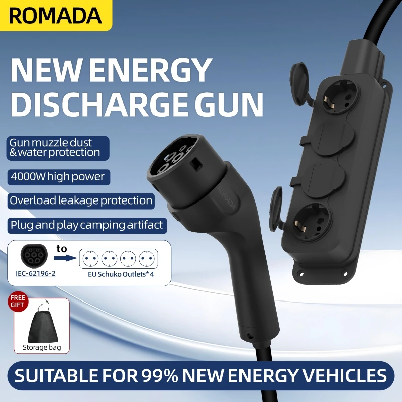Draagbare 16A 4KW V2L-kabel el - Outdoor Power Station recensie en prijs